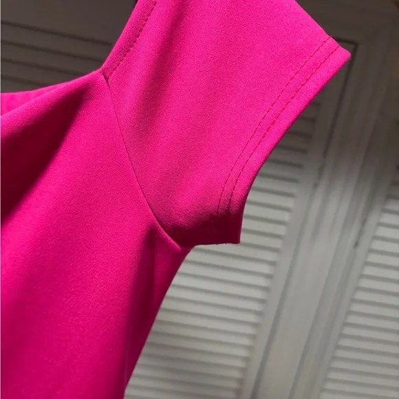 Pink Peplum Dress - Picture 7 of 8